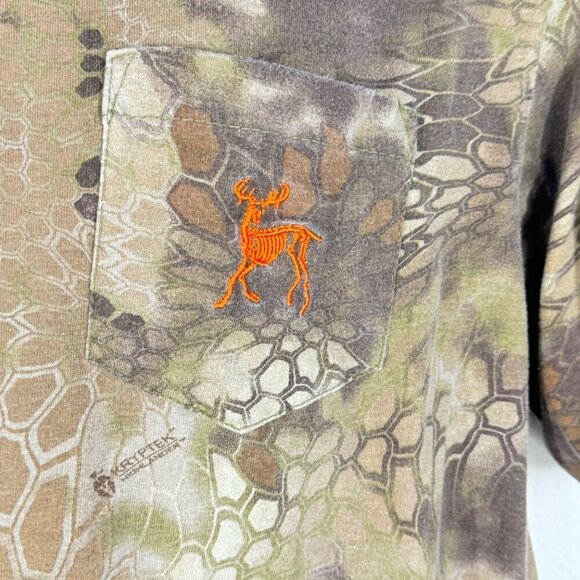 Dead Deer Camo T Shirt Size M Short Sleeve Crew Neck - Picture 3 of 9